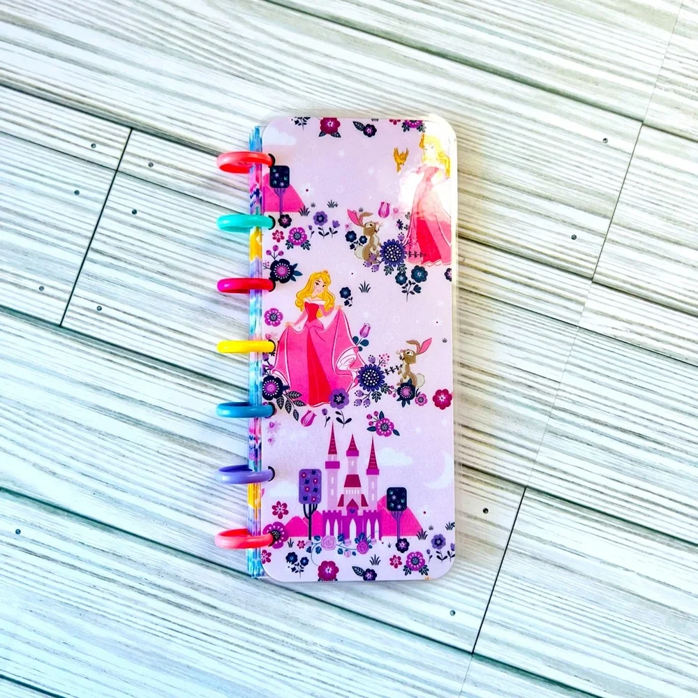 Happy planner skinny mini size weekly layout Disney Princess Aurora